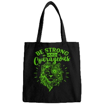 Discover Green And Navy Be Strong Bags