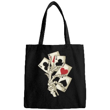 Discover Skeleton Poker Ace Texas Holdem Cards Bags