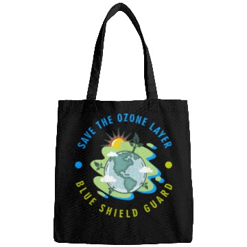 Discover SAVE THE OZONE LAYER BLUE SHIELD GUARD Bags