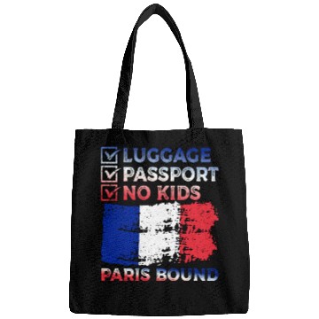 Discover Luggage Passport No Kids France Bound Vacation Bags
