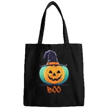 Discover Creepy Halloween Wizard Pumpkin Bags