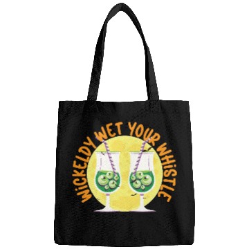 Discover Wickedly Wet Your Whistle Bartender Halloween Bags