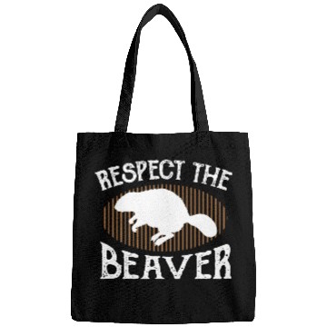 Discover Respect The Beaver retro Beaver Lover groundhog Bags