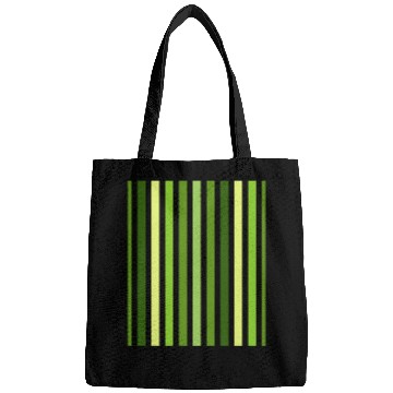 Discover Green And White Vertical Striped Bags