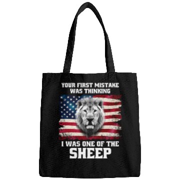 Discover American flag and lion Bags