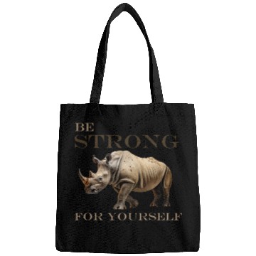 Discover rhinoceros side view Bags