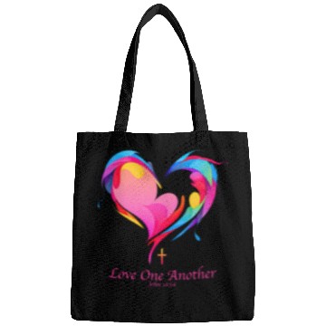 Discover Love One Another Bible Verse John 13:34 Bags