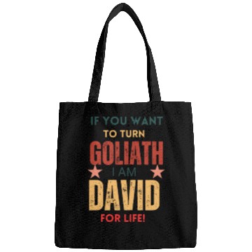 Discover David For Life Faith Over Fear Stories Bags