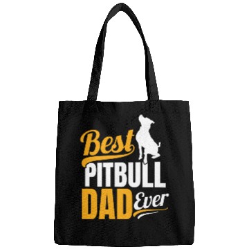 Discover Mens Best Pitbull Dad Ever Bags