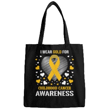 Discover I Wear Childhood Cancer Awareness Supporter Ribbon Bags