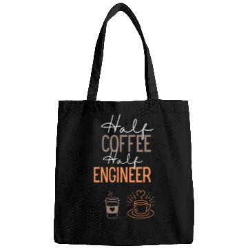 Discover Funny Coffee and Engineer Job Bags