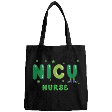 Discover Cute NICU nurse St. Patrick's design Bags