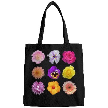 Discover Colorful spring flowers pattern Bags