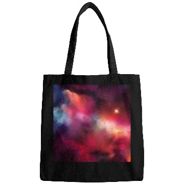 Discover Galaxy nebula abstract design Bags