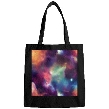 Discover Galaxy nebula abstract design Bags