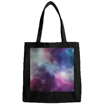 Discover Galaxy nebula abstract design Bags