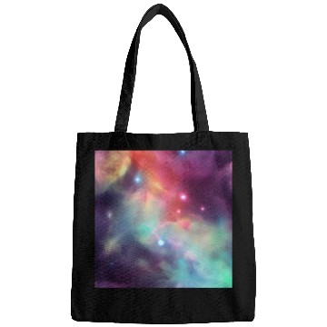 Discover Galaxy nebula abstract design Bags