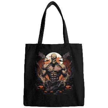 Discover Scary Beast Creepy Swole Halloween Gym Gains Bags