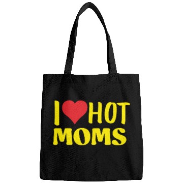 Discover I Love Hot Moms Yellow Bags