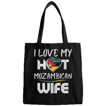Discover Funny I Love My Hot Mozambican Wife Husband Bags
