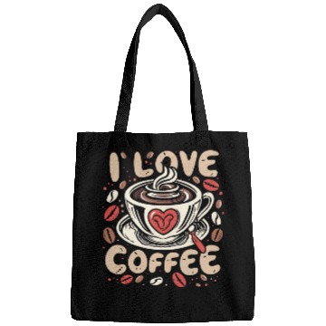 Discover i love coffee Bags