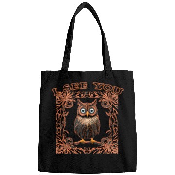 Discover I see you owl Bags