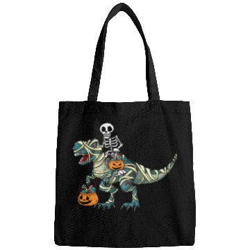 Discover Skeleton Dinosaur Pumpkin Cool Creepy Halloween Bags