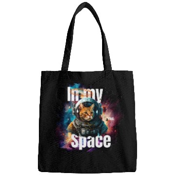 Discover In my Mind Space Cat Astronaut Design Pets Lover Bags
