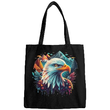 Discover Eagle in front of mountains Bags