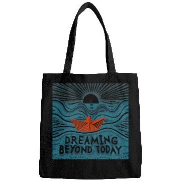 Discover Dreaming Beyond Today Bags - Red Paper Boat Journey
