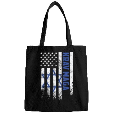 Discover Krav Maga American USA Israel Flag Bags