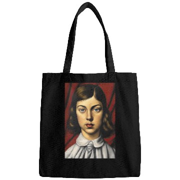 Discover Blue-eyed Woman Painting Bags