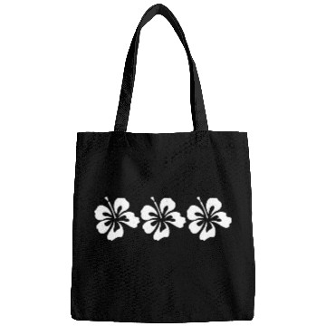 Discover Three White Hibiscus Bags