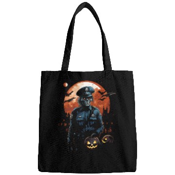 Discover Creepy Zombie Cop Undead Police Halloween Officer Bags