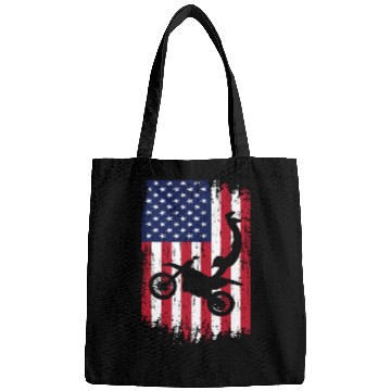 Discover Supercross Freestyle Motocross American Flag Bags