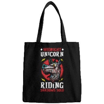 Discover Dark Unicorn Horror Unicorn Midnight Unicorn Dark Bags