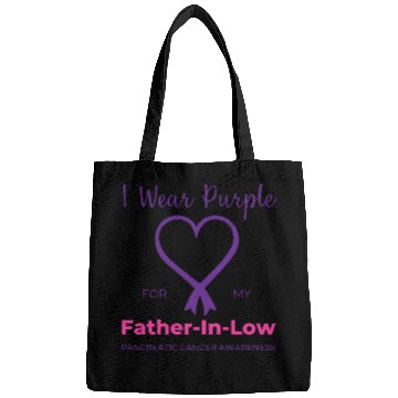 Discover Pancreatic Cancer I Wear Purple For My Father Bags