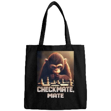 Discover Chess-playing monkey - Checkmate, Mate! Bags