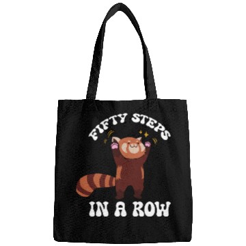 Discover Fifty Steps In a Row Funny Walk Routine Red Panda Bags