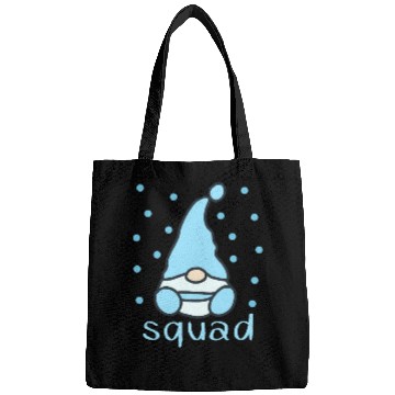 Discover Funny Gnomes with snow fall celebrate Bags