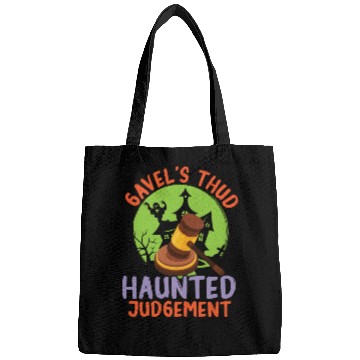 Discover Gavel's Thud Haunted Judgment Lawyer Halloween Bags
