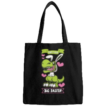 Discover Easter T-rex Dinosaur Easter Funny T-rex Easter Bags