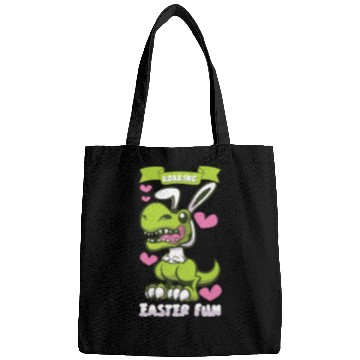 Discover Easter T-rex Dinosaur Easter Funny T-rex Easter Bags