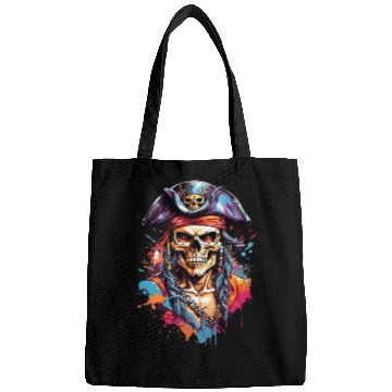 Discover Pirate skull artwork Bags