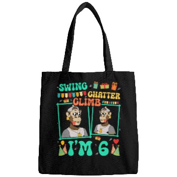 Discover Swing Chatter Climb I'm 6 Monkey Lover Kid 6th Bags