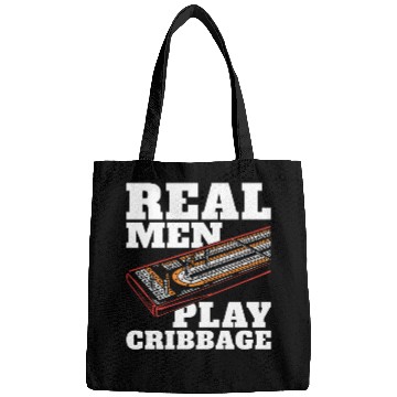 Discover Cribbage Real Men Play Cribbage Loves Board Game Bags
