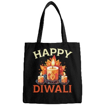 Discover Happy Diwali Diwali Festival Indian Hindu Hinduism Bags