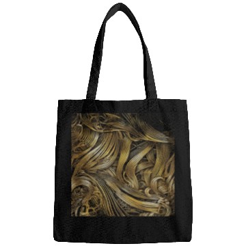 Discover Gold Line Pattern Bags