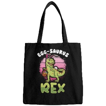 Discover Easter T-rex Dinosaur Easter Funny T-rex Easter Bags