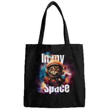 Discover In my Mind Space Cat Astronaut Animal Pet Lover Bags